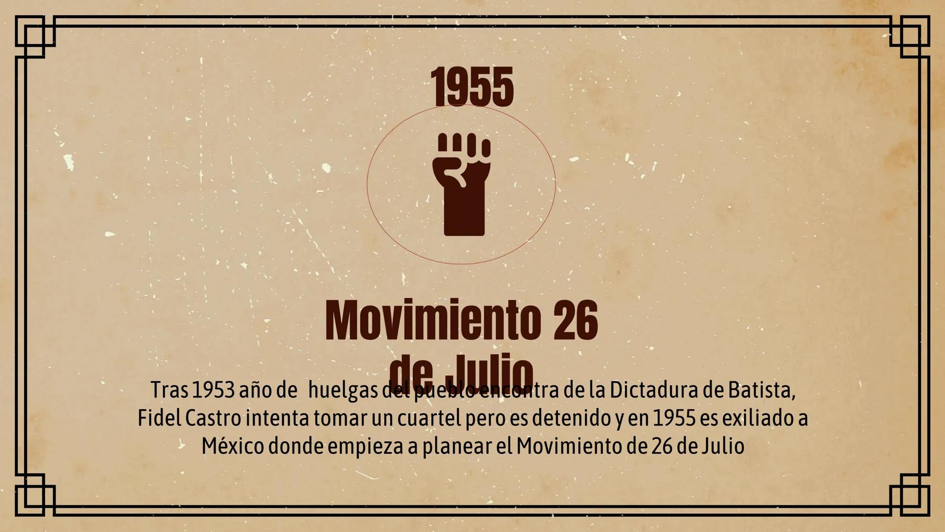 # REVOLUCIÓN CUBANA # 1953-1959 # ¿Qué fue la Revolucion Cubana?
1. La Revolución Cubana fue un proceso político y
social que tuvo lugar en
