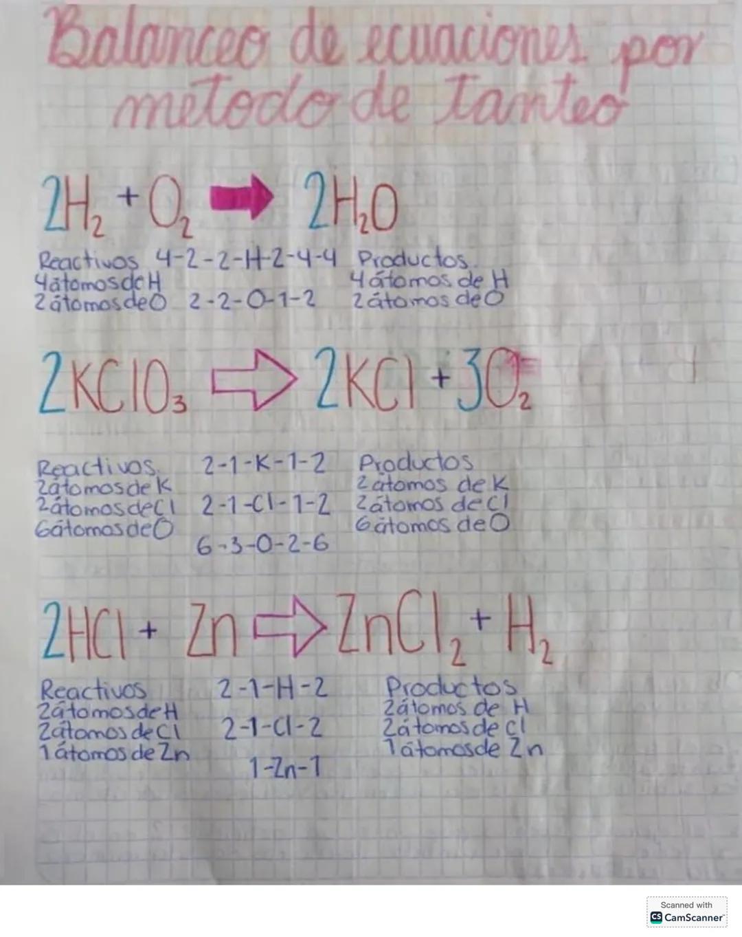 # Act.56
# BALANCEO DE EQUACIONES
## QUIMICAS
El balanceo de ecuaciones tiene como objetivo:
* Que en una ecuación química se tenga la m