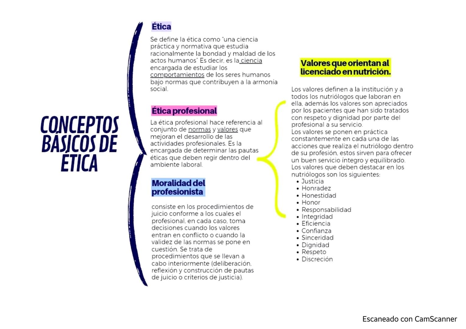 # CONCEPTOS
BASICOS DE
ETICA
### Ética
Se define la ética como "una ciencia
práctica y normativa que estudia
racionalmente la bondad y mald