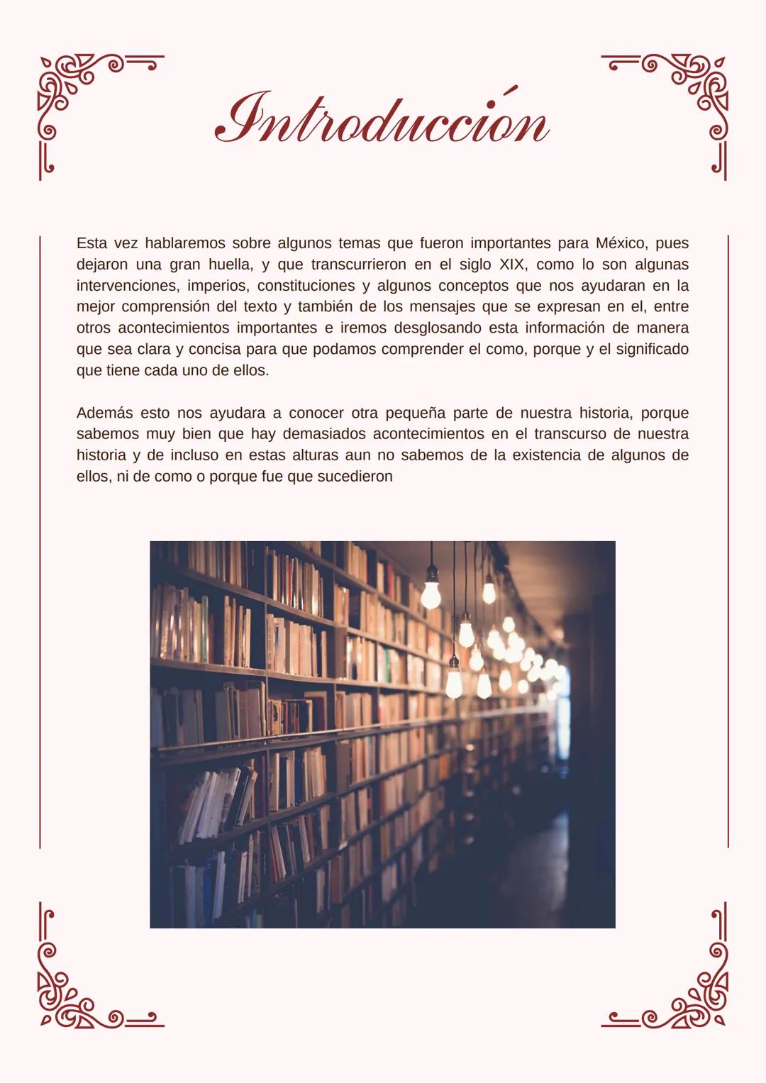 # HISTORIA DEL MÉXICO
CONTEMPORANEO 1 Indice
• Introducción
• Capitulo I: Cuestionario diagnostico
• Capitulo II: Proyectos de nación:
lib
