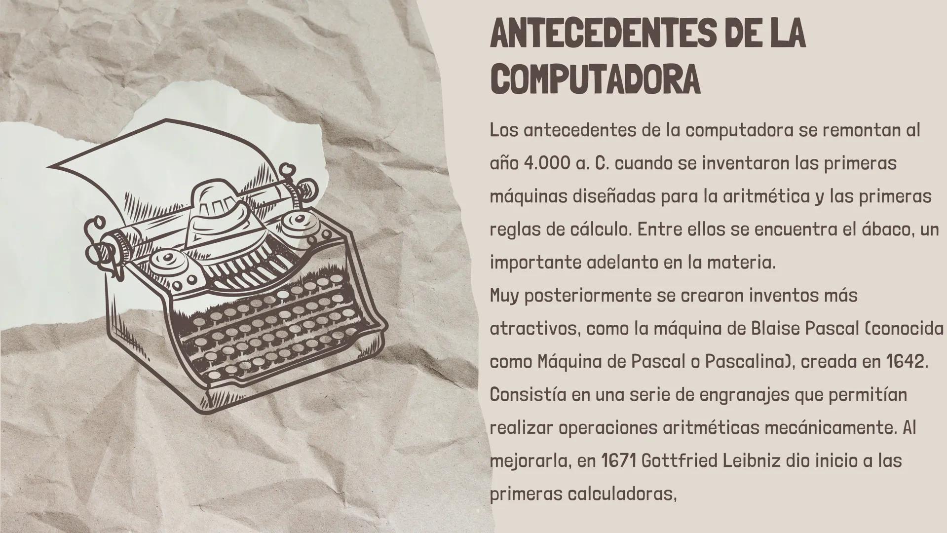 # HISTORIA Y
# ORIGEN DE
# LAS
# COMPUTADORA Las computadoras son las herramientas
informáticas más eficientes jamás inventadas.
Tienen sufi