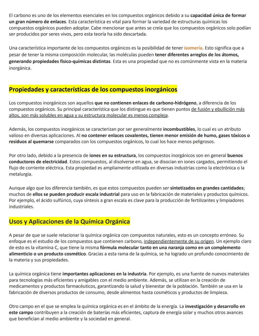 # QUÍMICA ORGÁNICA E INORGÁNICA
La química orgánica e inorgánica son ramas de la química que difieren en los compuestos que estudian y las