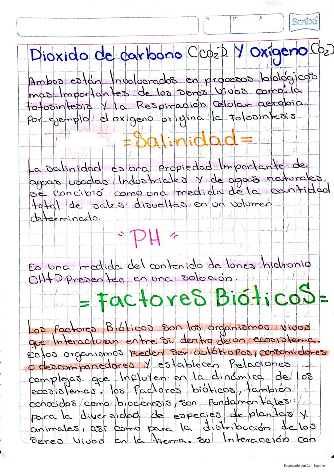 # Factores Abioticos:
Los factores Son Aquellos componentes no Vivos
del ambiente que Incluyen en los seres vivos
Be divide en factores o c