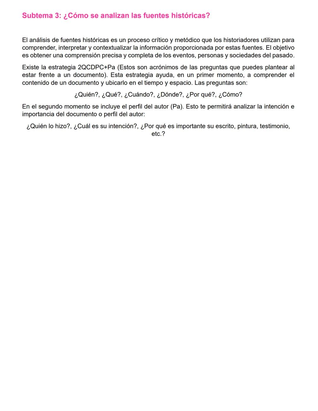 # TEMA 1: LAS FUENTES HISTÓRICAS PARA LA INTERPRETACIÓN DE HECHOS
Y PROCESOS.
Subtema 1: Nociones del tiempo y espacio.
El tiempo y el esp