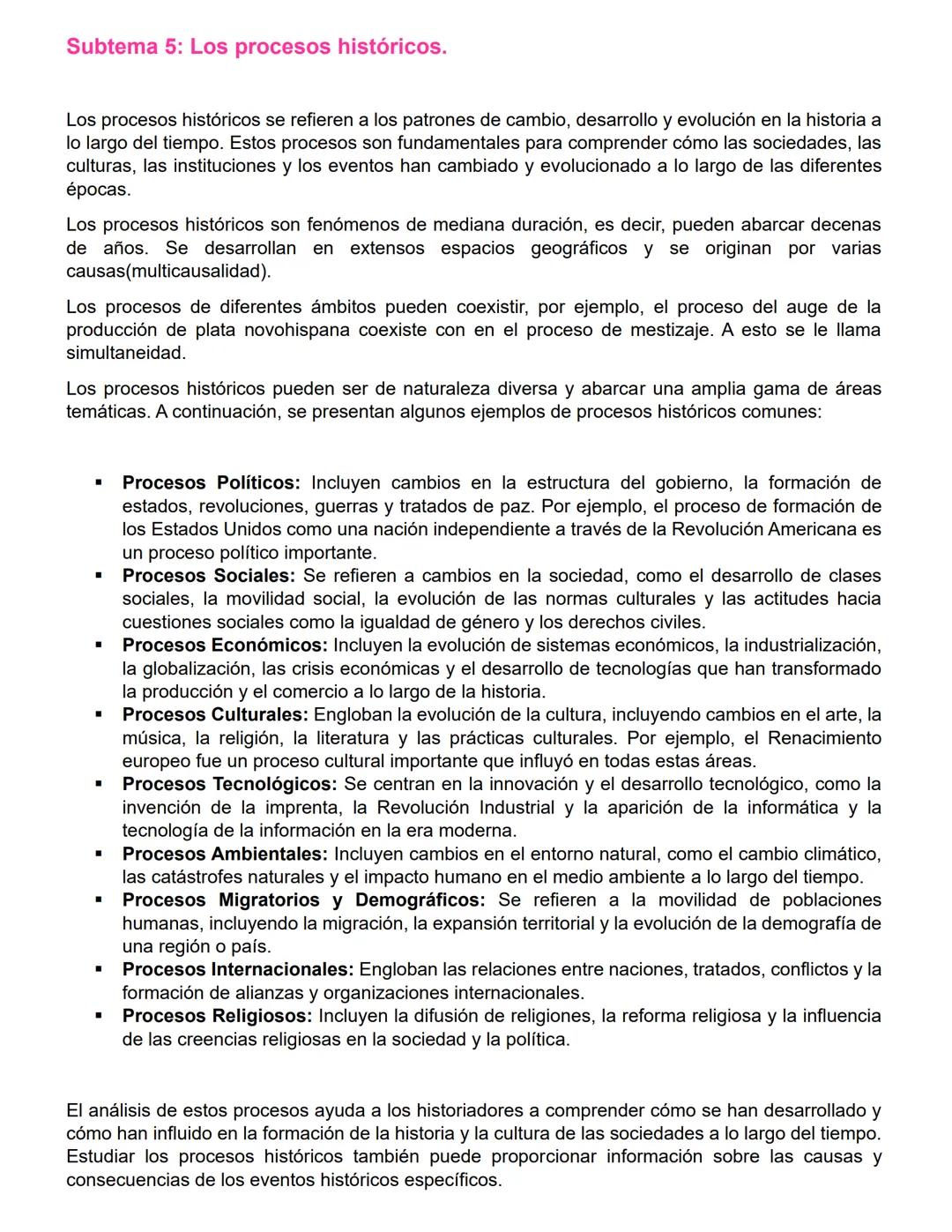 # TEMA 1: LAS FUENTES HISTÓRICAS PARA LA INTERPRETACIÓN DE HECHOS
Y PROCESOS.
Subtema 1: Nociones del tiempo y espacio.
El tiempo y el esp