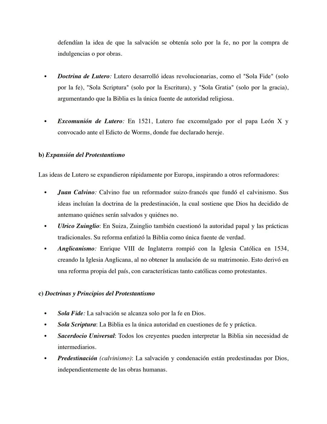 # La Reforma Protestante y la Contrarreforma
1. Contexto Histórico de la Reforma Protestante
A comienzos del siglo XVI, Europa se encontra