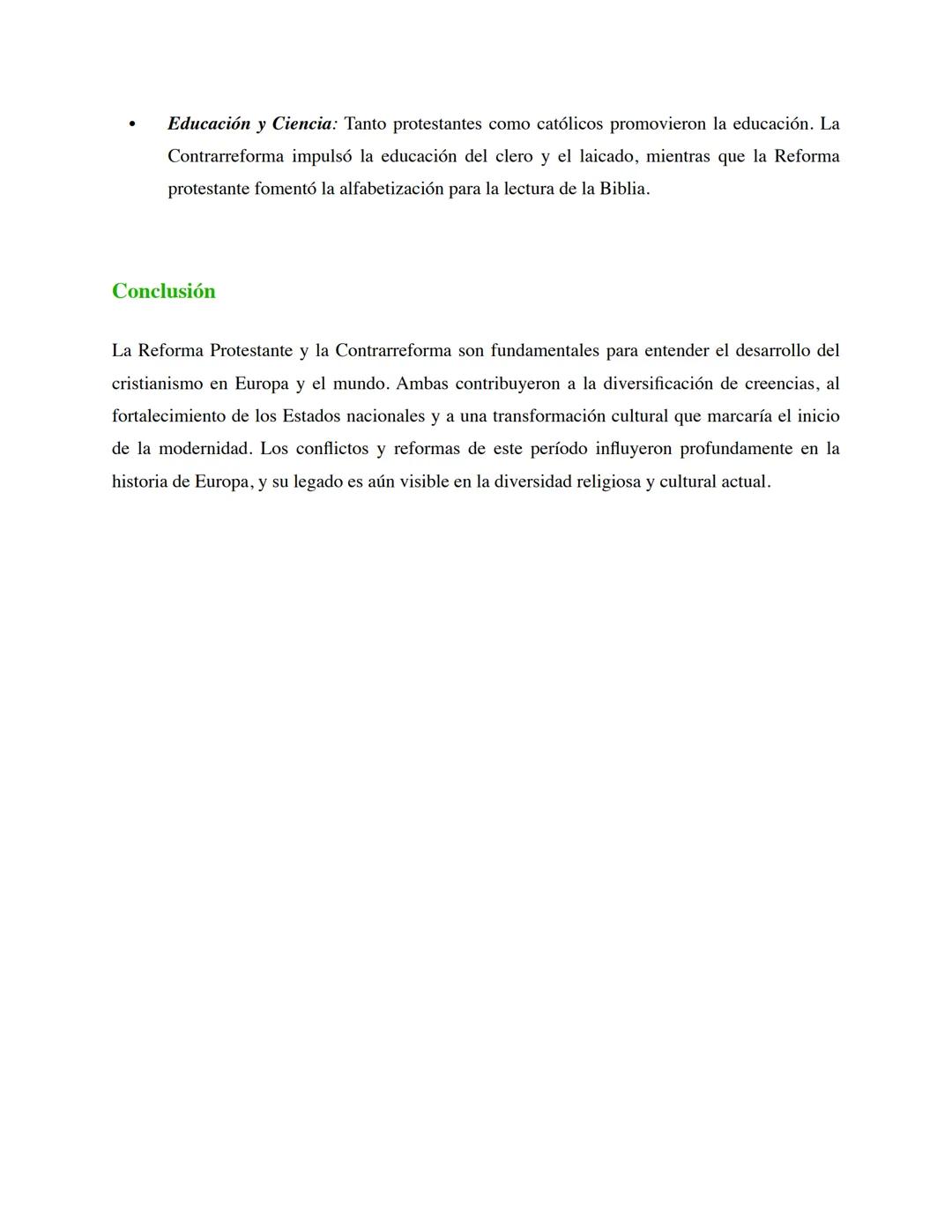 # La Reforma Protestante y la Contrarreforma
1. Contexto Histórico de la Reforma Protestante
A comienzos del siglo XVI, Europa se encontra