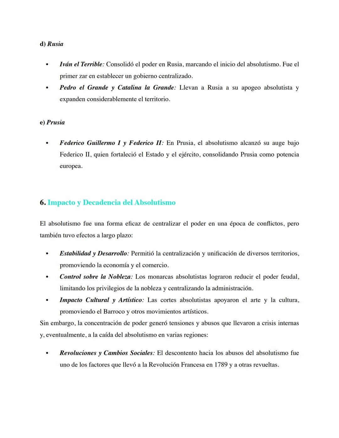 # La Consolidación de las Monarquías Absolutas en Europa
1. Contexto Histórico
Durante los siglos XVI al XVIII, Europa vivió un proceso de
