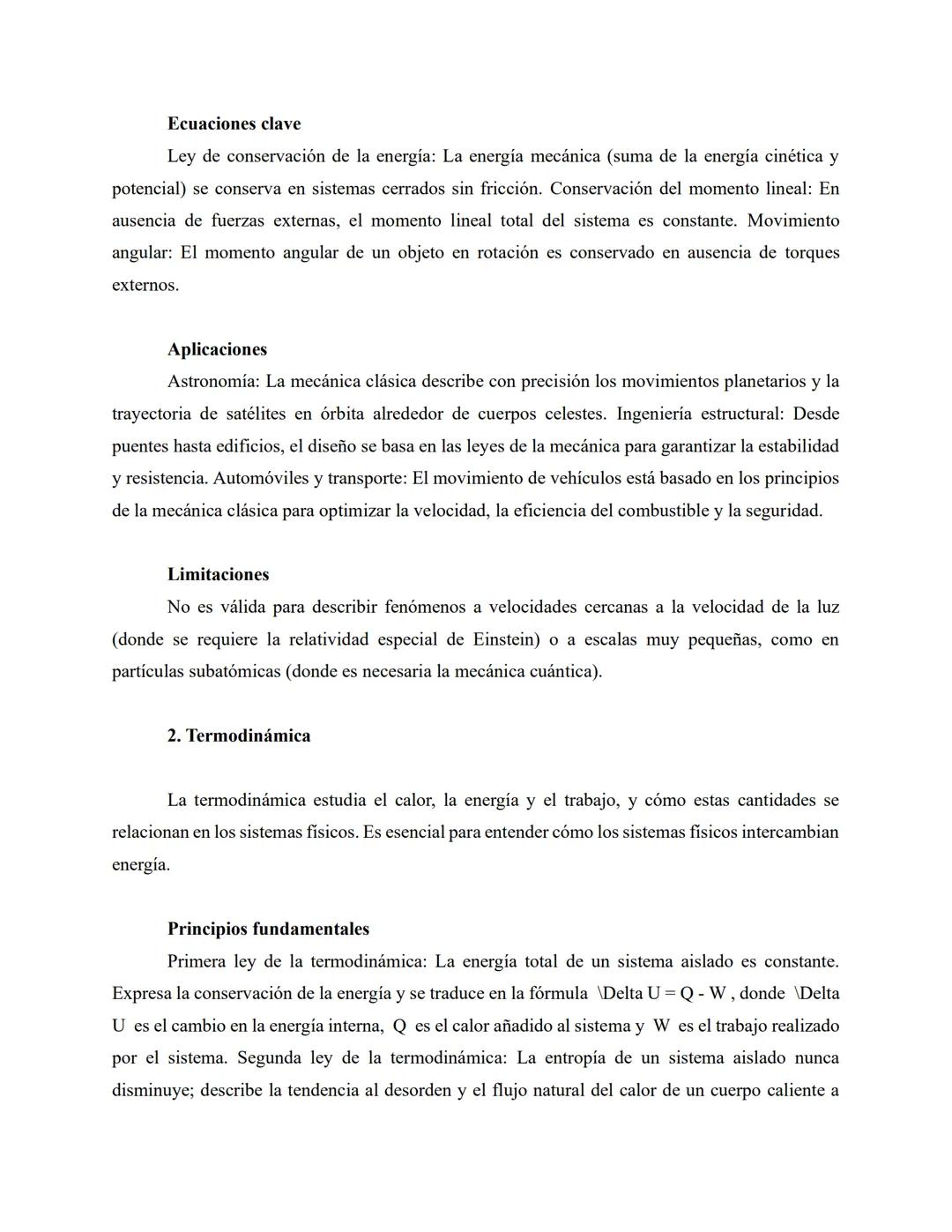 # Teoría Clásica: Mecánica, termodinámica, fluidos, electromagnetismo, óptica y acústica
La teoría clásica de la fisica abarca un conjunto