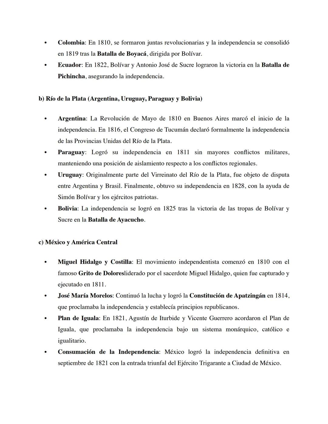 Movimientos de Independencia en América Latina
1. Contexto: Antecedentes y Causas
Los movimientos de independencia en América Latina tuviero