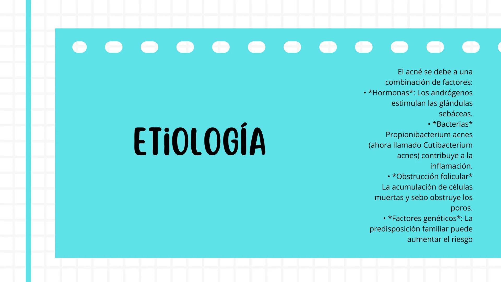 # ACNE # DEFINICION
El acné es una enfermedad
inflamatoria crónica de la piel
que afecta principalmente
a las glándulas sebáceas
* carac