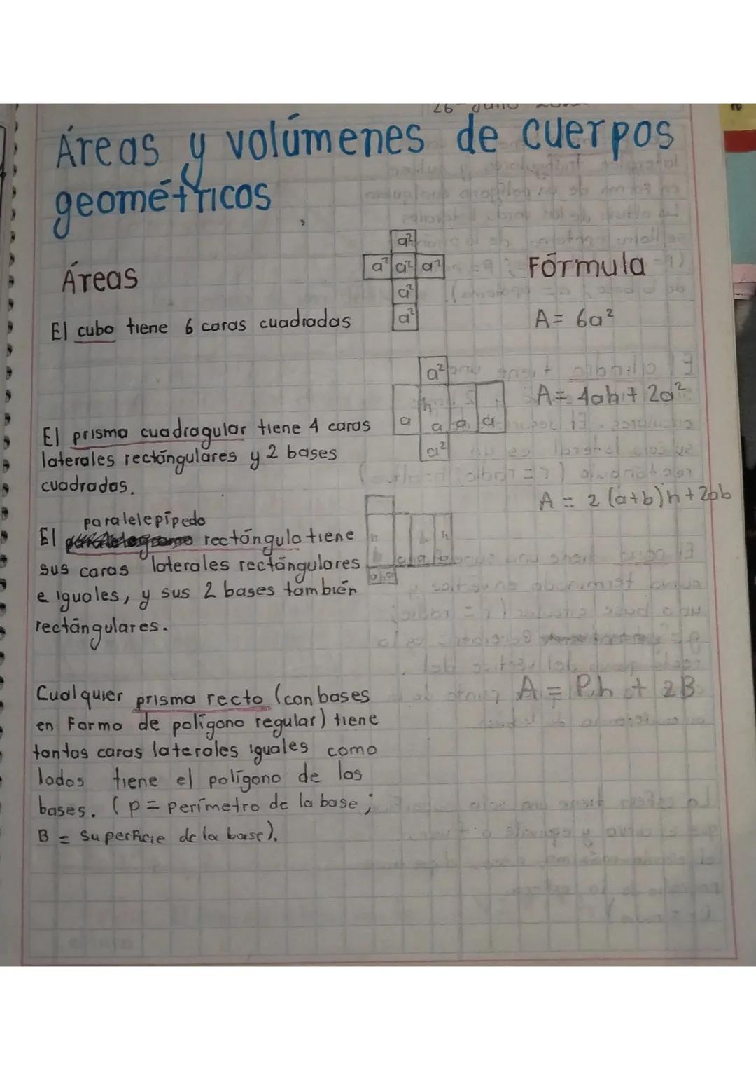 # Formulas
- Para expresar en forma abreviada la manera de
optener el perímetro o el área de una superficie, o
bien el area o el volumen de