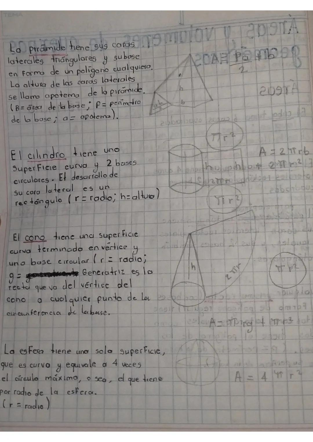 # Formulas
- Para expresar en forma abreviada la manera de
optener el perímetro o el área de una superficie, o
bien el area o el volumen de