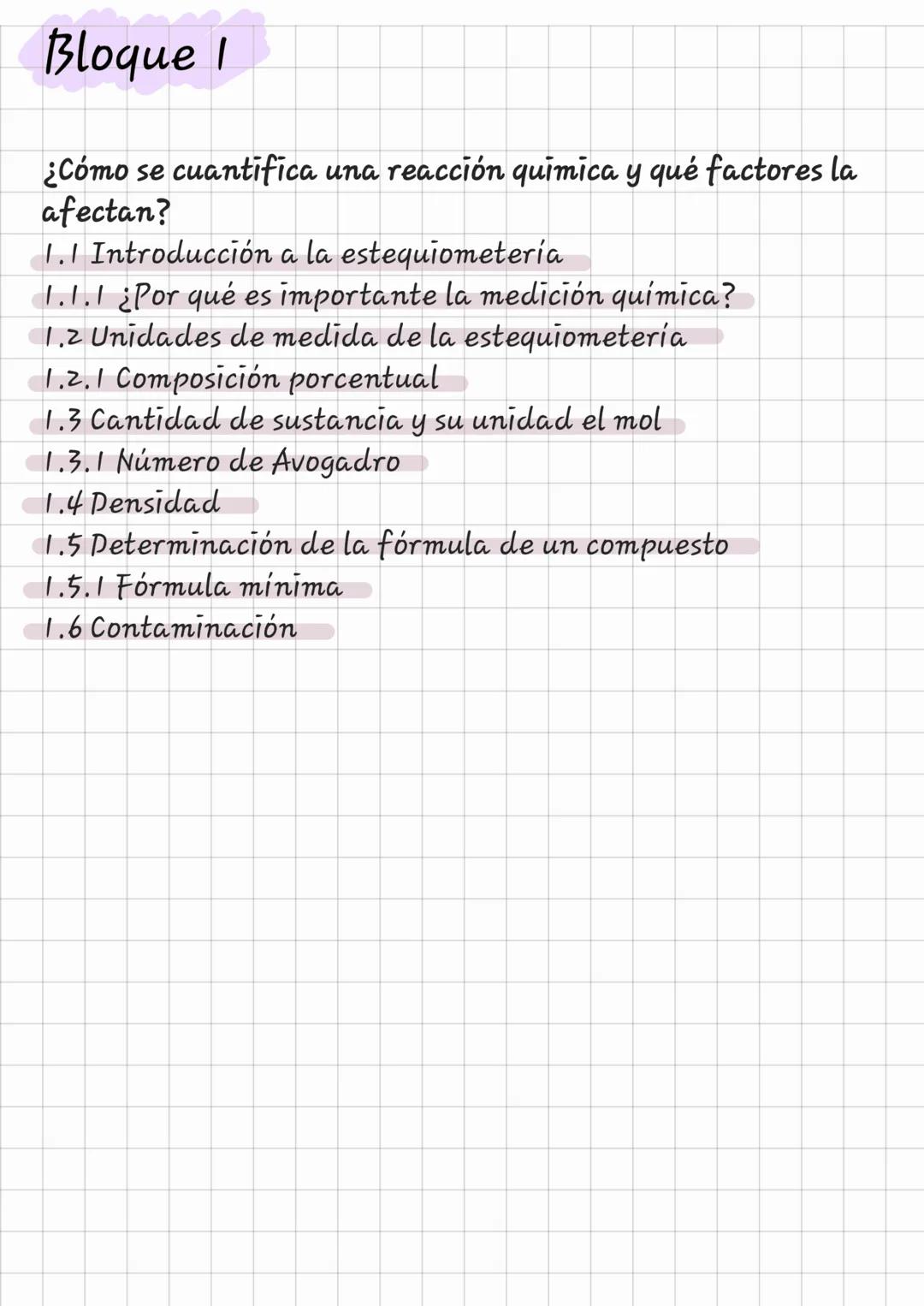 Interacciones
químicas vz Bloque I
¿Cómo se cuantifica una reacción química y qué factores la
afectan?
1. 1 Introducción a la estequiomet