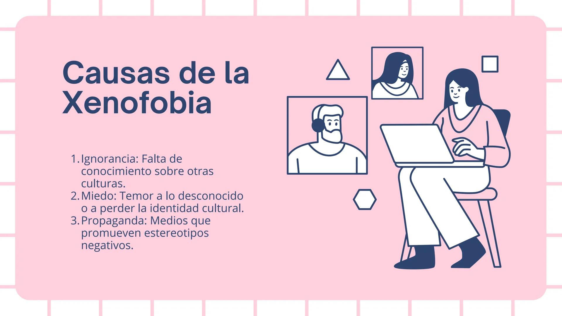 Xenofobia:
Entendiendo
el Miedo al
Otro
Trabajo grupal | Formacion & Etica Definición:
Xenofobia: Miedo, desconfianza o rechazo
hacia person