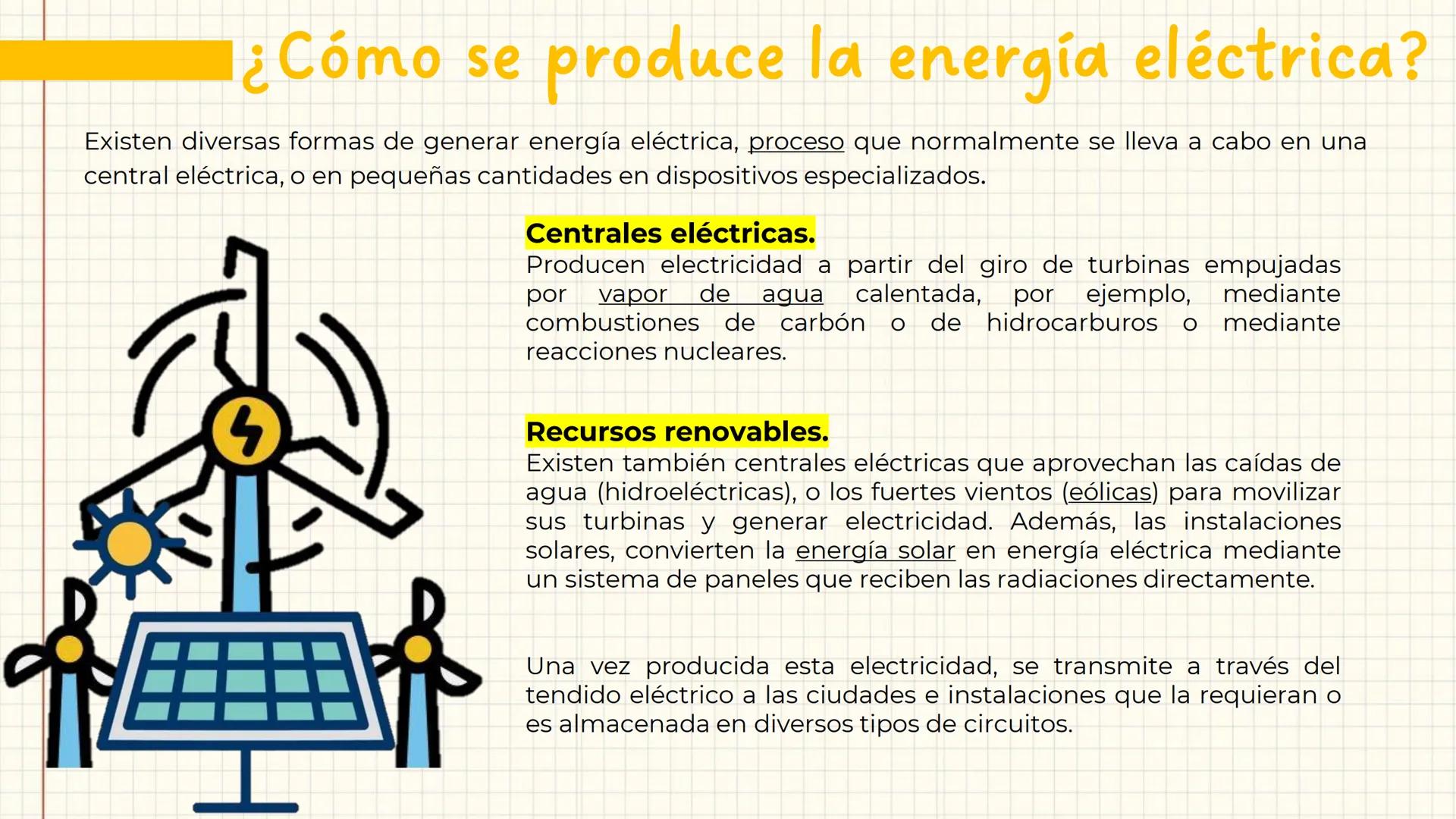# ENERGÍA ELÉCTRICA
La energía eléctrica o electricidad es la energía que se origina de la diferencia de potencial eléctrico entre dos punt