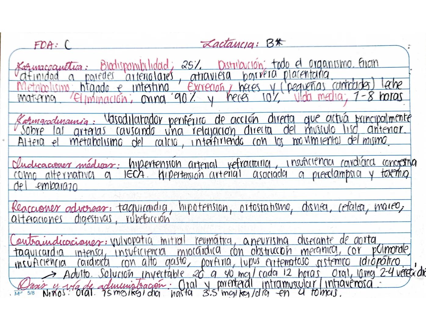 Huesca mañon Alison
• Antihipertensivos
Inhibidores de la emcuma convertidora de angiotensina
MP 5/8
4.1 Farmacocinética:
-Abiorción; in e