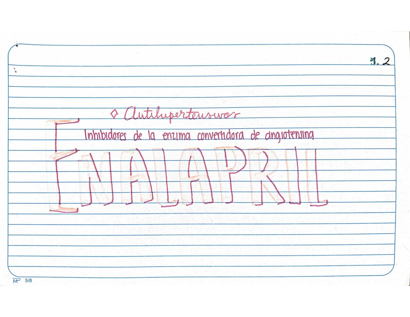 Huesca mañon Alison
• Antihipertensivos
Inhibidores de la emcuma convertidora de angiotensina
MP 5/8
4.1 Farmacocinética:
-Abiorción; in e