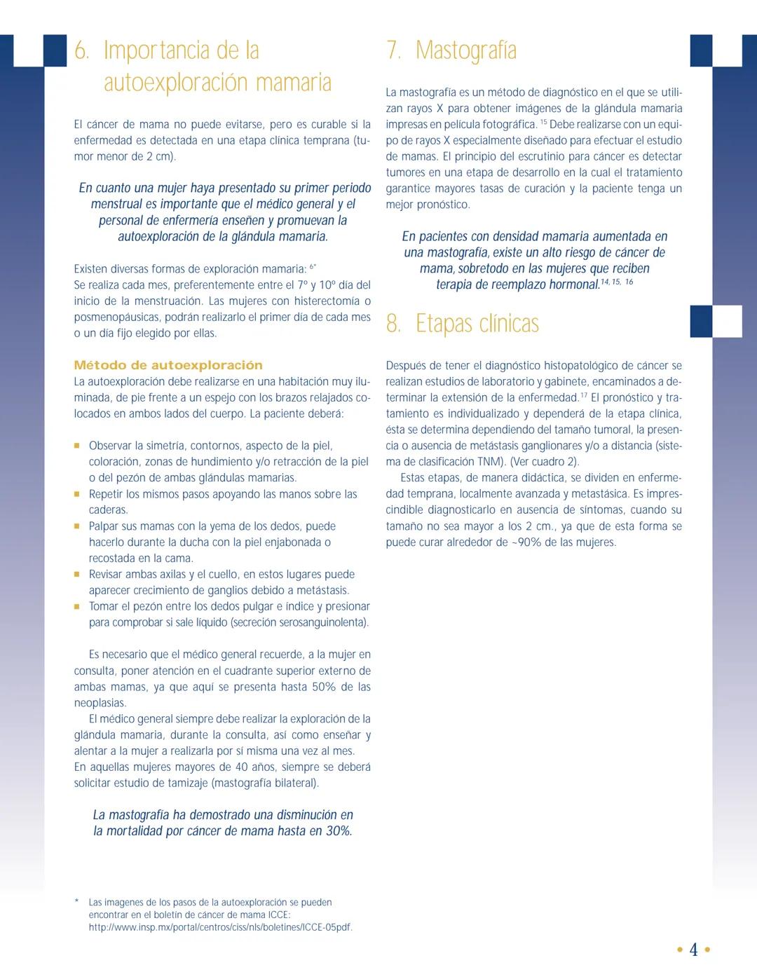 # NLS
Núdeo de
Liderazgo
en Salud
# INSP
# BOLETÍN DE PRÁCTICA MÉDICA EFECTIVA
# PME
Octubre de 2007
# DOS
UNIDOS MEXICA
# Cáncer de m