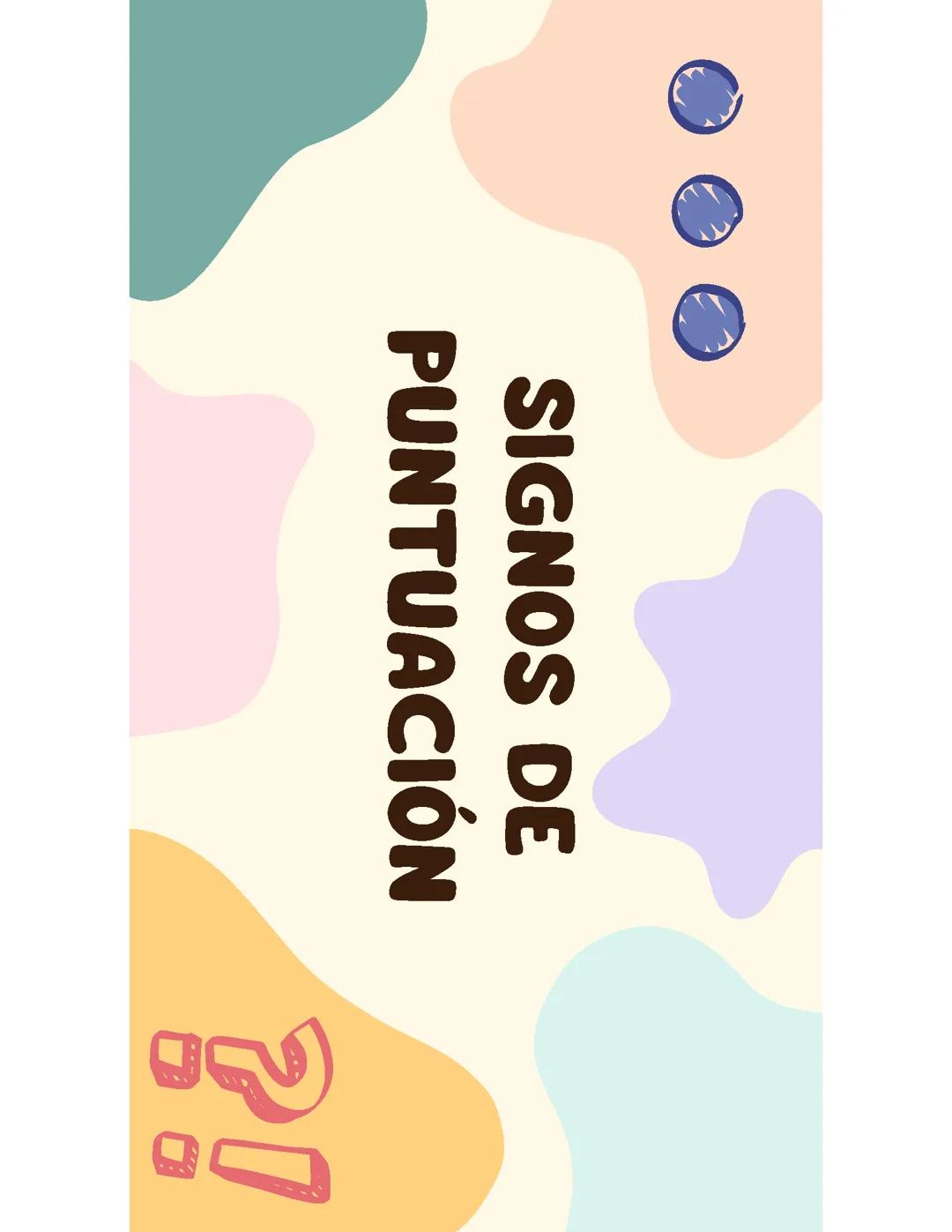 SIGNOS DE PUNTUACIÓN