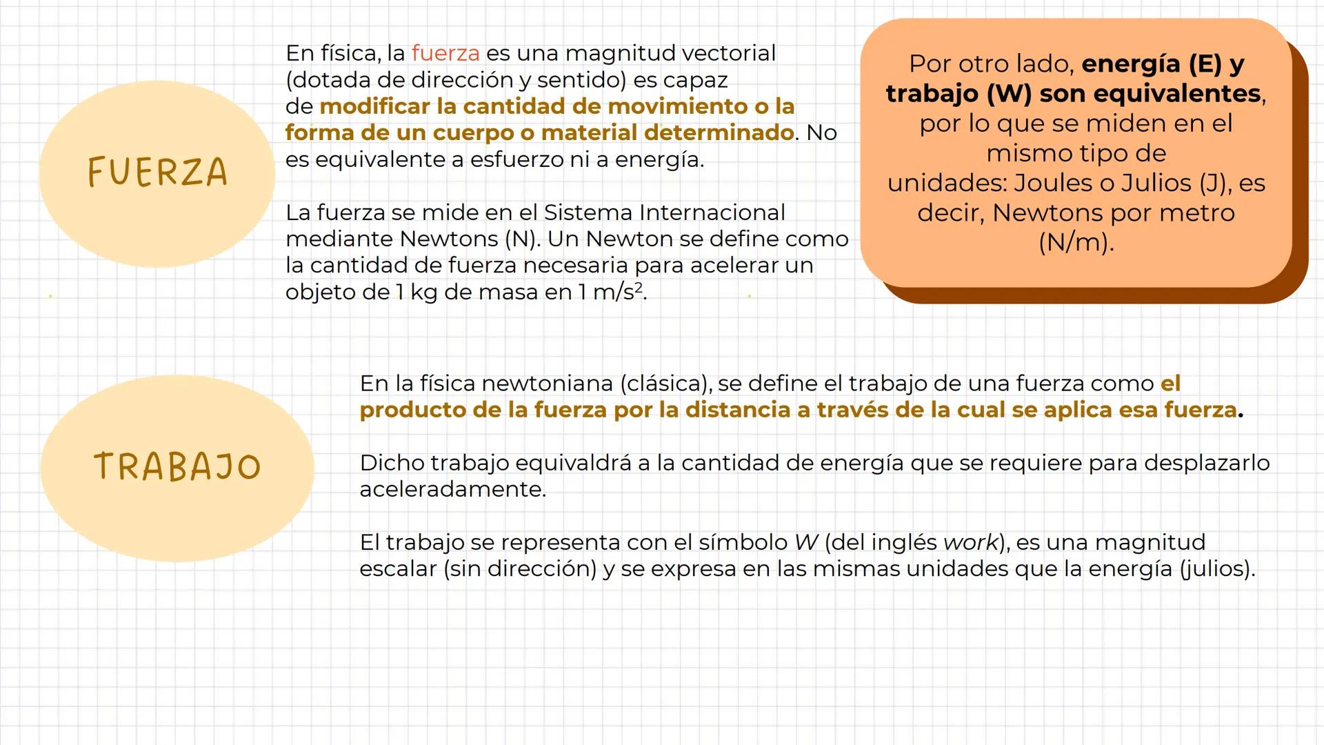 E N E R G Í A
Nos referimos a
la energía como la
capacidad de un
sistema o un
fenómeno para
llevar a cabo un
trabajo determinado
La palabr