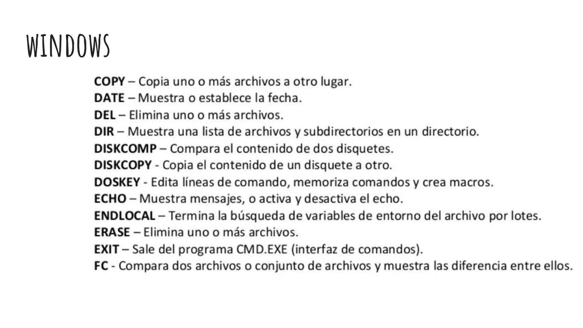 Equipo 2
Integrantes:
COMANDOS BÁSICOS
CON ARCHIVOS Y
CARPETAS
Mauricio Amaro Herrera
Jackeline Pichón P.
Jose antonio Rodriguez hernan