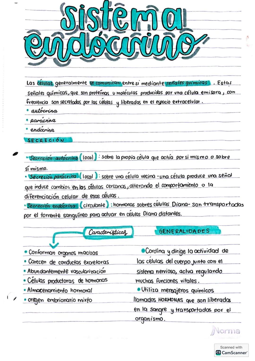 # Sistema
endocrino
Las células generalmente se comunican entre si mediante señales químicas. Estas
Señales químicas, que son proteínas u m