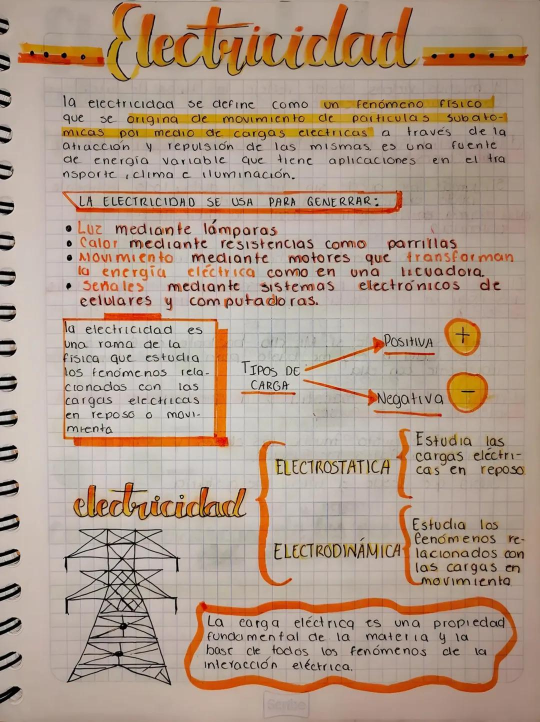 # Electricidad
la electricidad se define como un fenómeno FISICO
que se origina de movimiento cle particulas subato-
micas POI medio de car