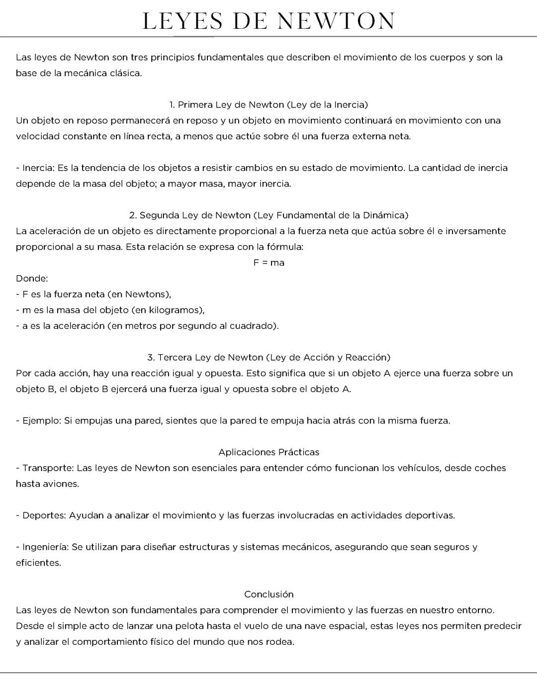 Leyes de Newton