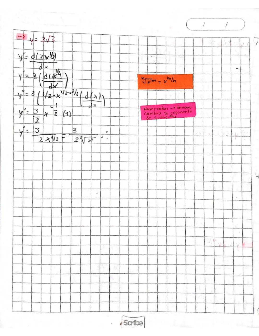 /
/
# Deli Vadas
Las derivadas son reglas matemáticos que sirven para cotudiar las funcionas.
Es degir:
- Lo derivada de una función es e