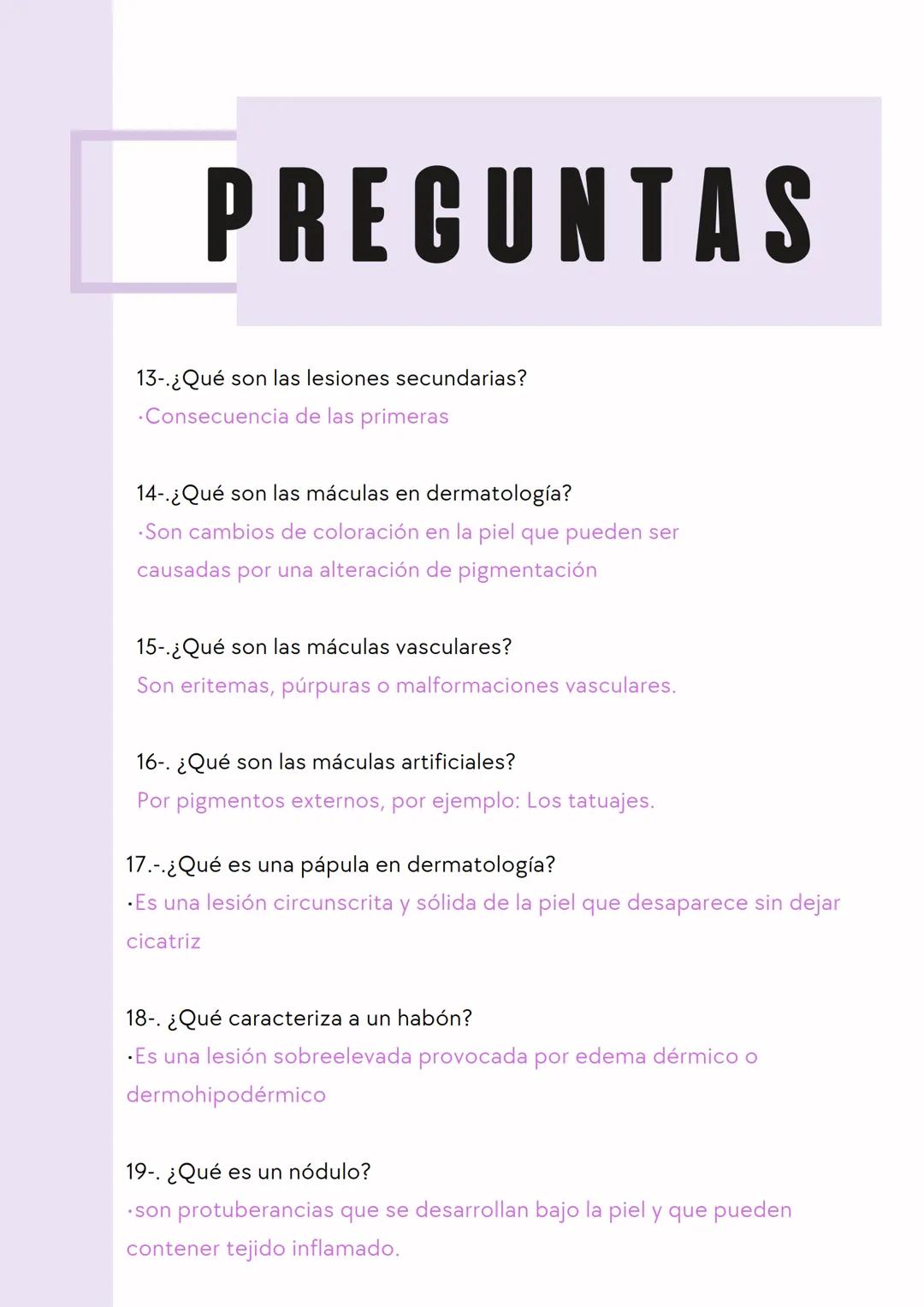 # PREGUNTAS
1-.¿Cuáles son las condiciones necesarias para una exploración física adecuada?
* Buena iluminación, comodidad para el pacien