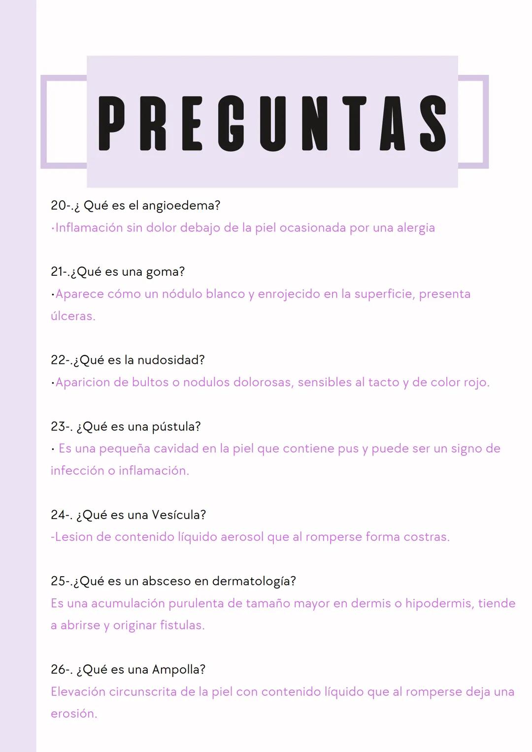 # PREGUNTAS
1-.¿Cuáles son las condiciones necesarias para una exploración física adecuada?
* Buena iluminación, comodidad para el pacien