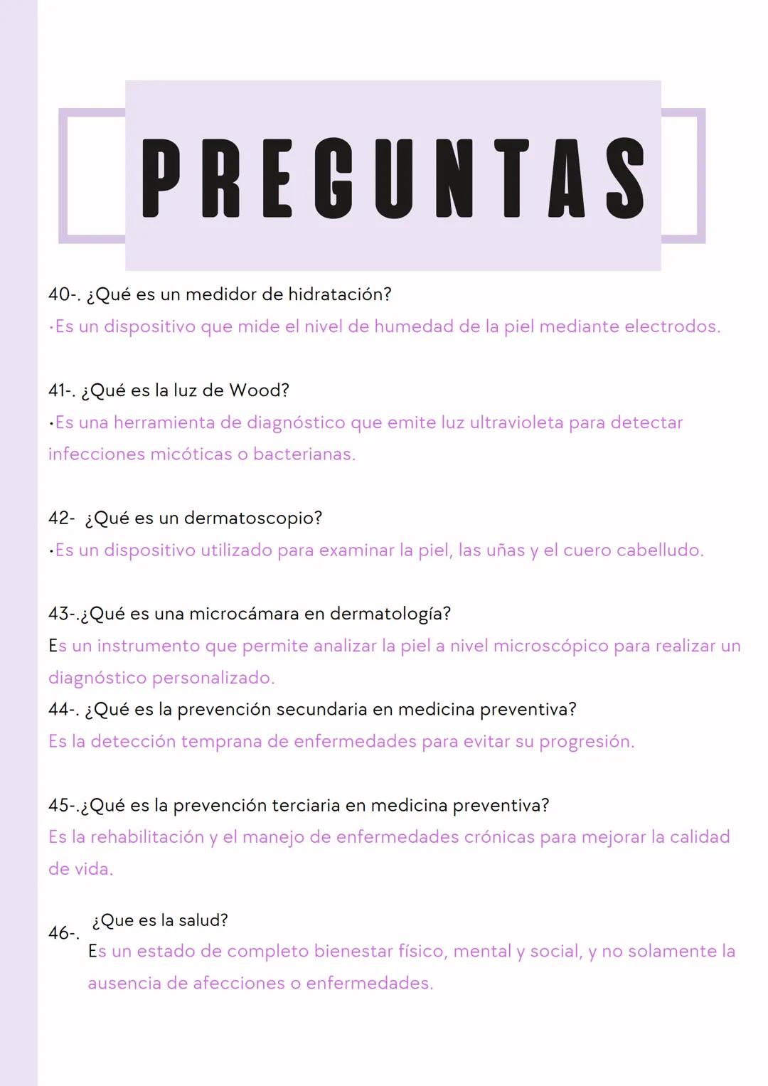 # PREGUNTAS
1-.¿Cuáles son las condiciones necesarias para una exploración física adecuada?
* Buena iluminación, comodidad para el pacien