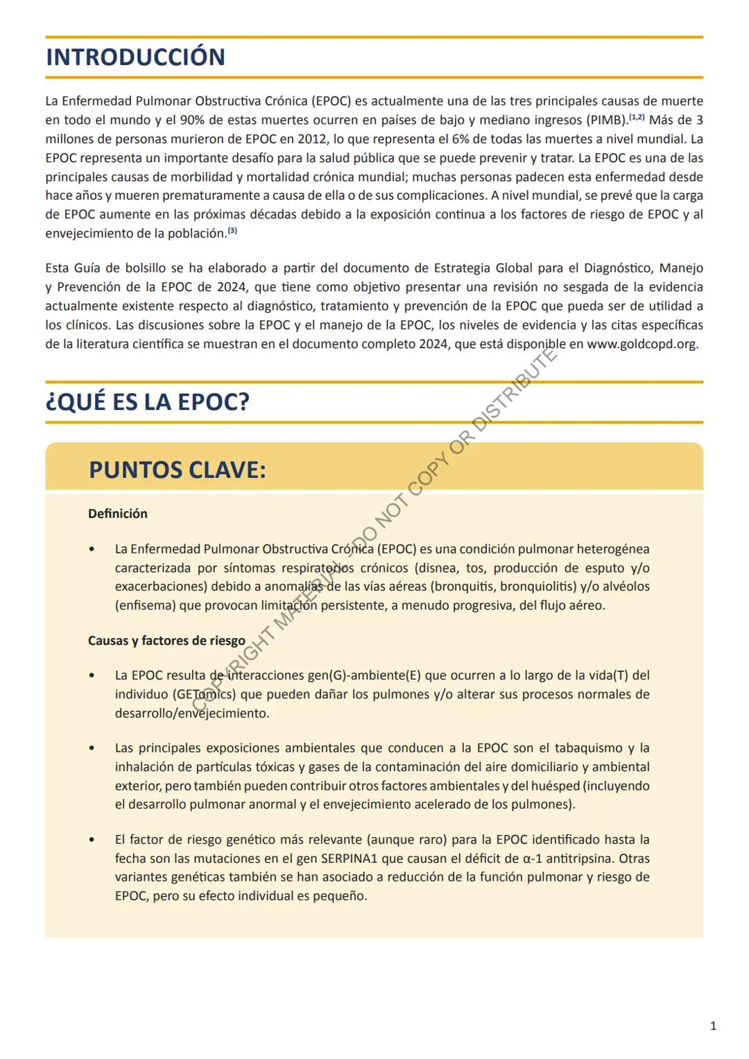 Global Initiative for
Chronic Obstructive
Lung Disease
2024
GUÍA DE
BOLSILLO
GLOBAL INITIATIV
음
GHT MATERIAL - DO NOT COPY OR DISTRIBUTE
C