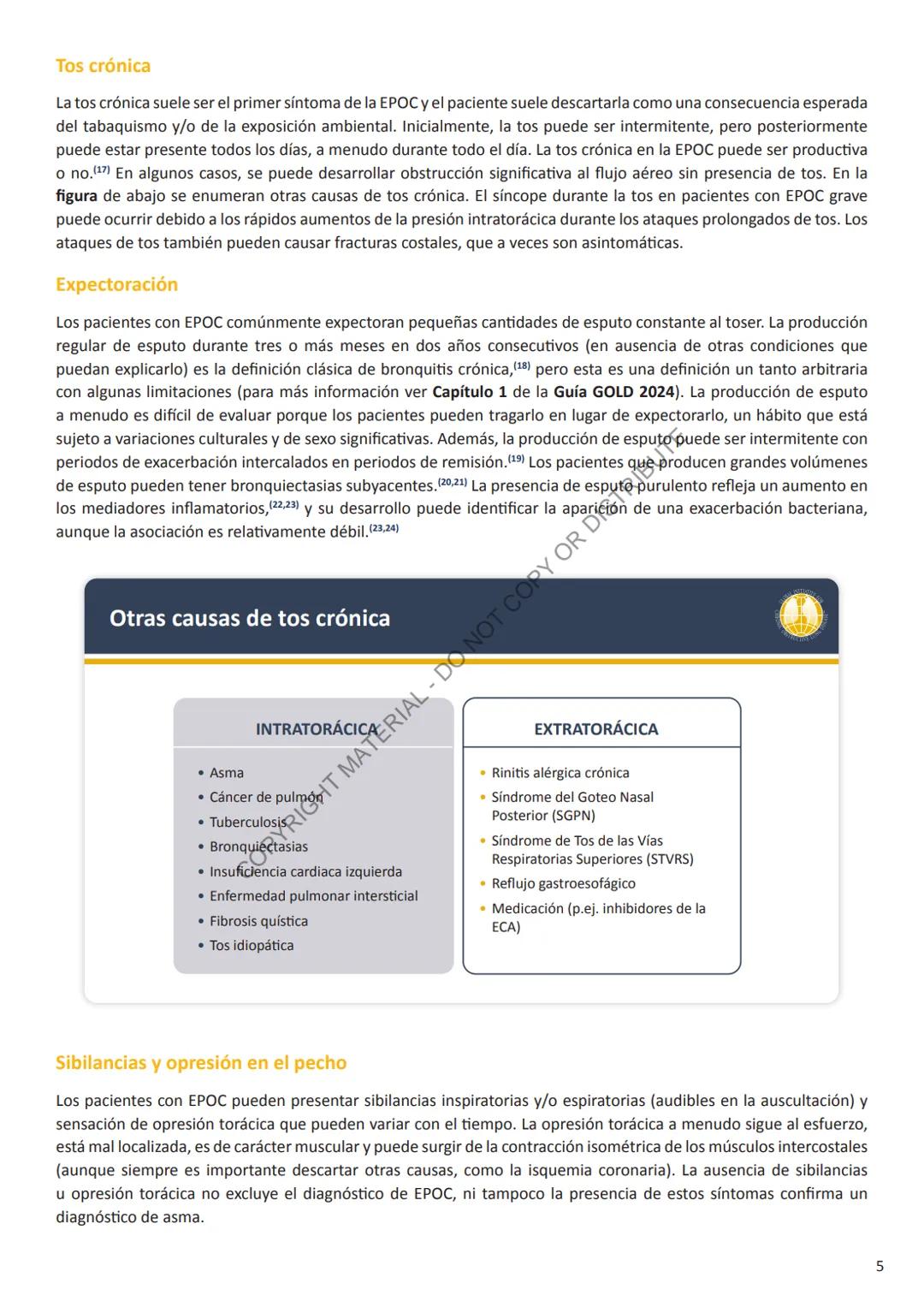 Global Initiative for
Chronic Obstructive
Lung Disease
2024
GUÍA DE
BOLSILLO
GLOBAL INITIATIV
음
GHT MATERIAL - DO NOT COPY OR DISTRIBUTE
C