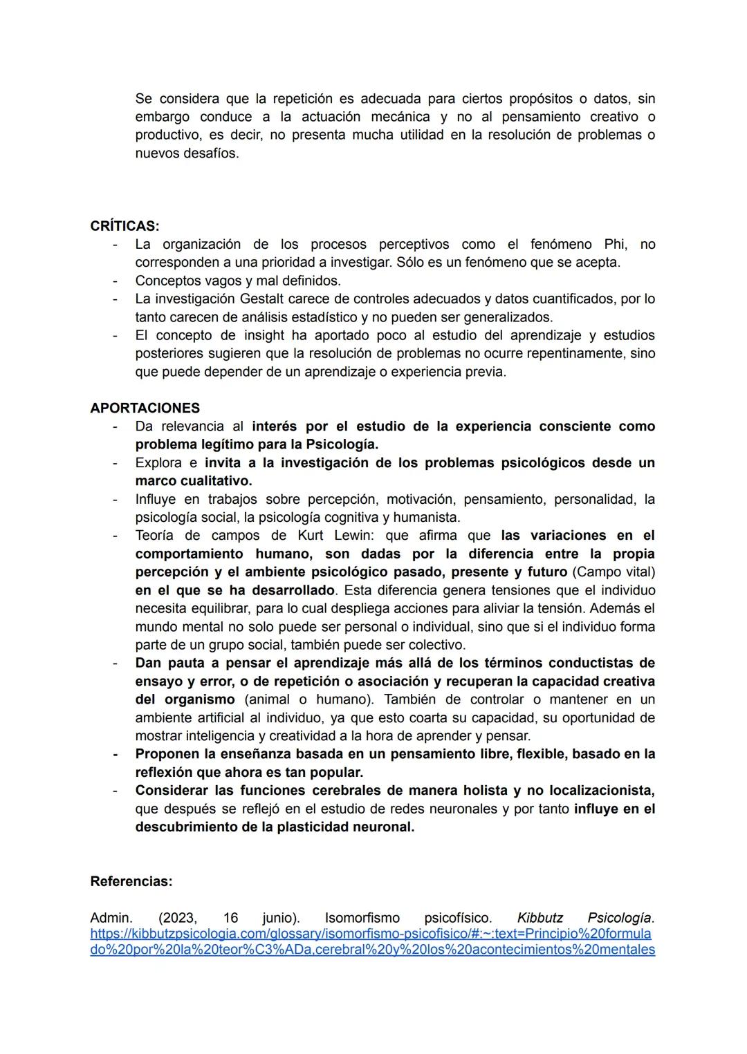 # PLANEACIÓN PSICOLOGÍA GESTALT
INTRODUCCIÓN:
La propuesta gestaltista surge en oposición a las ideas elementalistas de la conciencia
de l