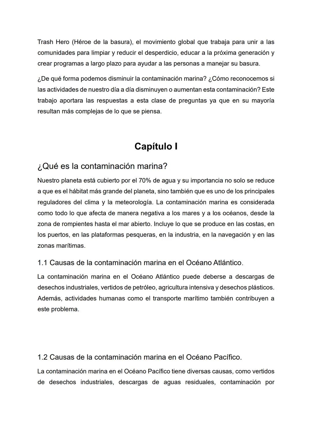 Playa del Carmen, Solidaridad, Q. Roo a 06 de diciembre del 2023.
LA CONTAMINACIÓN MARINA POR
ACTIVIDADES HUMANAS
Asignatura: Laboratorio