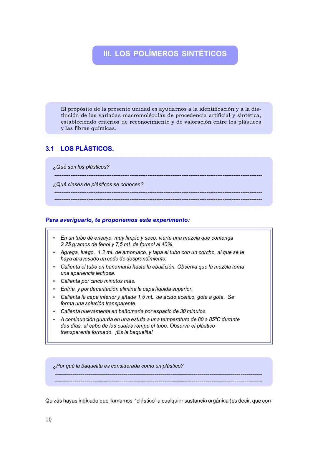 MINISTERIO DE EDUCACIÓN
DINFOCAD/UCAD
DINESST/UDCREES
PLANCAD
SECUNDARIA 2000
CIENCIA, TECNOLOGÍA
Y AMBIENTE
Fascículo Autoinstructivo