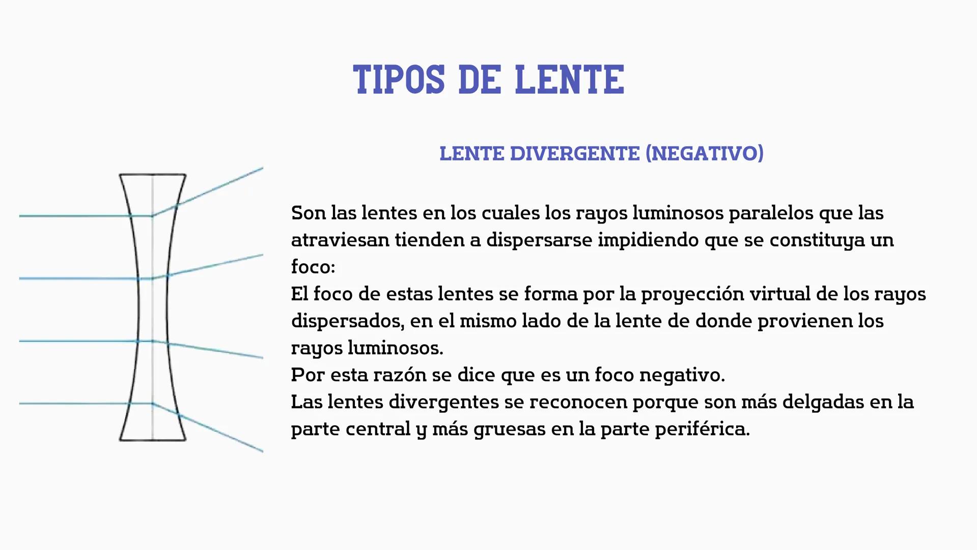 # ÓPTICA
LENTES # ¿QUÉ ES UN
# LENTE?
Se denominan lentes a ciertos aditamentos
transparentes (vidrio, plástico, etc.) que
presentan por lo