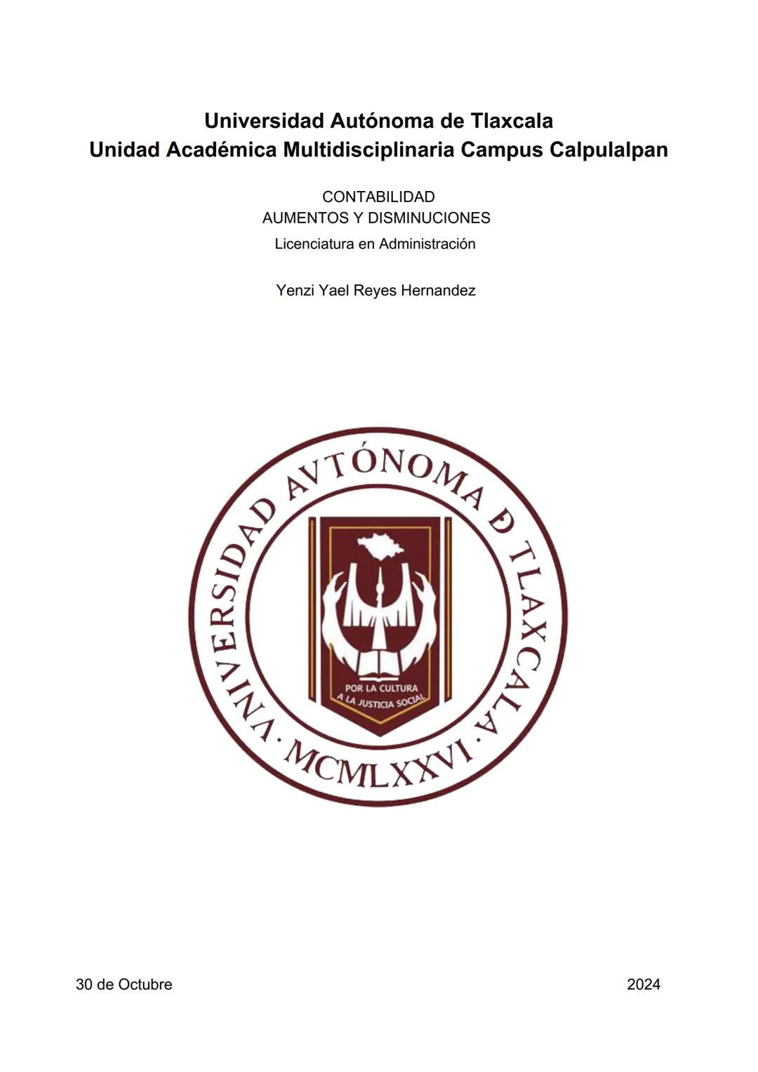 AUMENTOS Y DISMINUCIONES, CONTABILIDAD