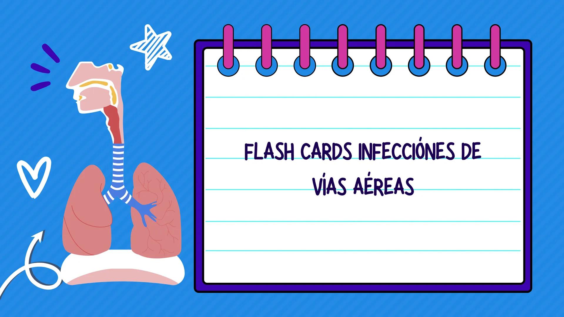 FLASH CARDS INFECCIÓNES DE
VÍAS AÉREAS # Infecciones de vías
aéreas superiores FARINGITIS AGUDA
• Descripción: Inflamación de la faringe.