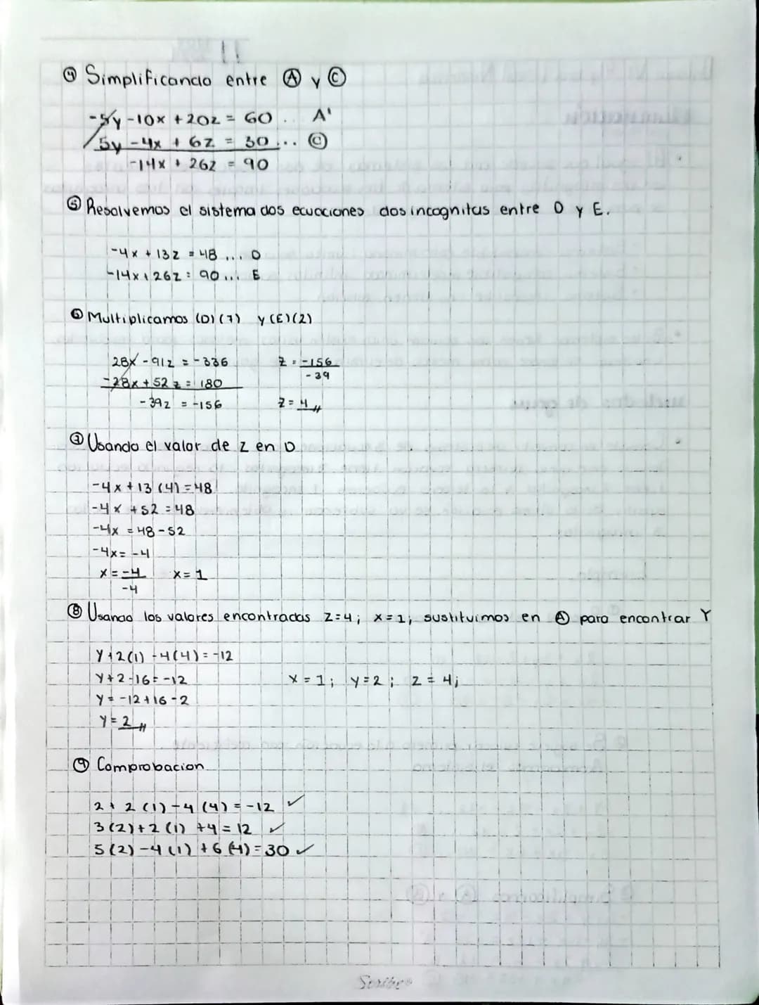 11
Uniclad VI. Algebra Lineal Númerica
eliminación
de Gauss
Al igual que sucede con los sistemas de dos ecuaciones lineales.
con dos incogni