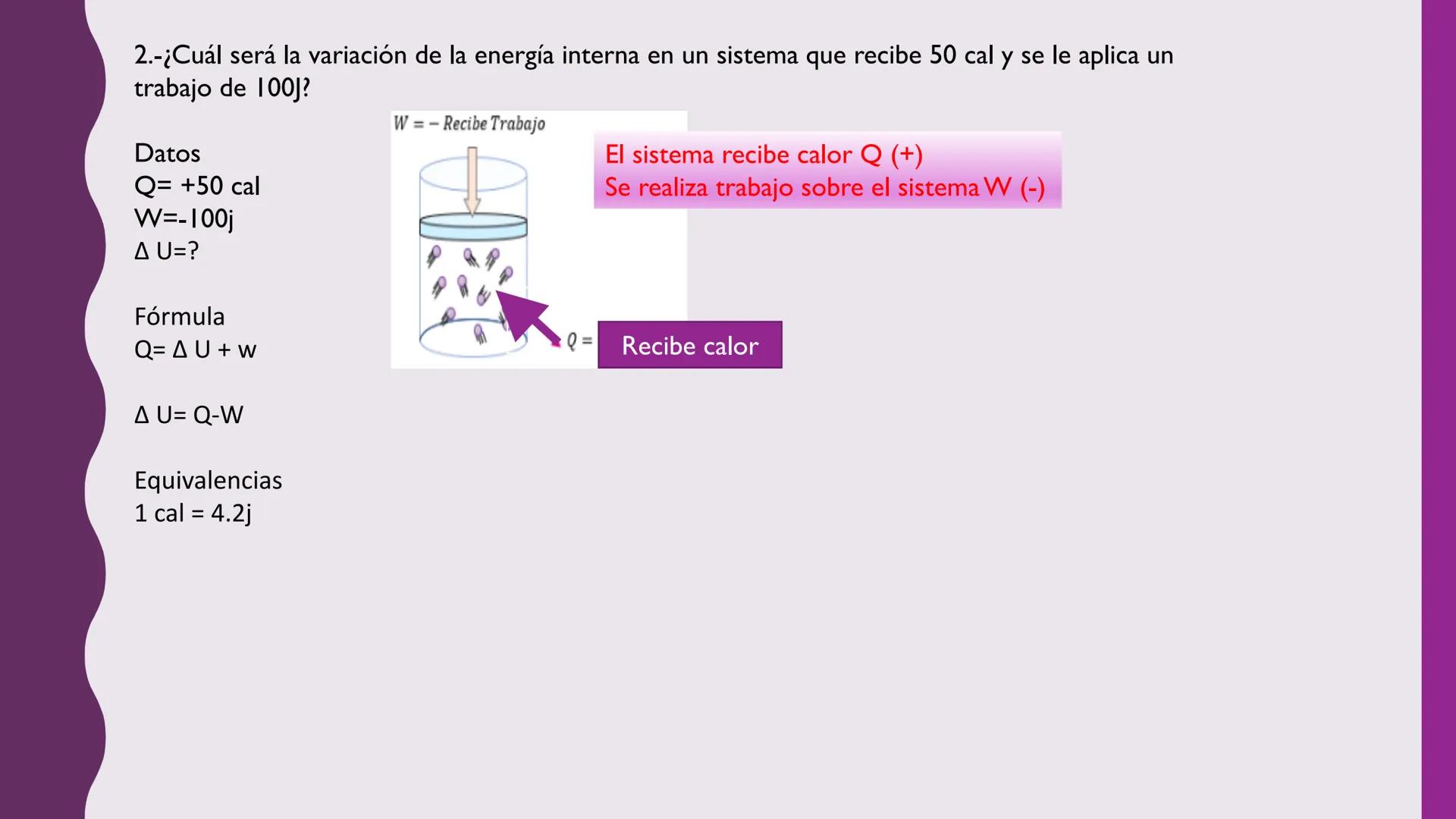 # TERMODINAMICA
Objetivos de aprendizaje
■ Termodinámica
• Sistema
• Pared diatérmica
• Pared Adiabática
• Trabajo Termodinámico
• 1º