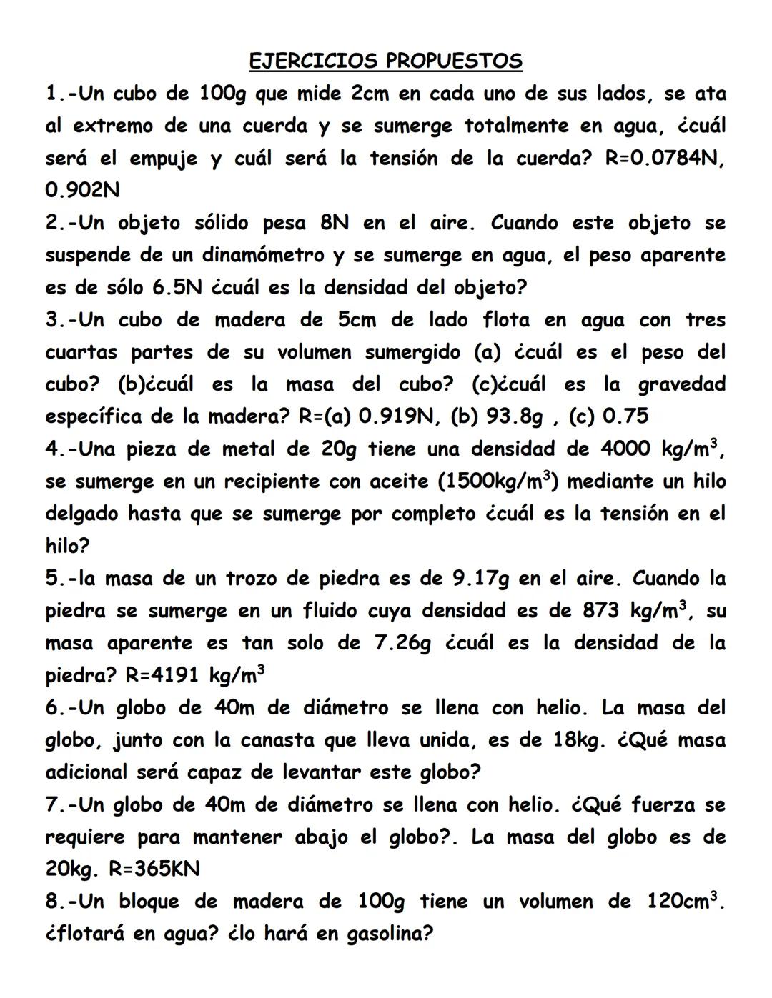# PRINCIPIO DE ARQUÍMEDES
"Un objeto que se encuentra parcial o totalmente
sumergido en un fluido experimenta una fuerza
ascendente (empuje