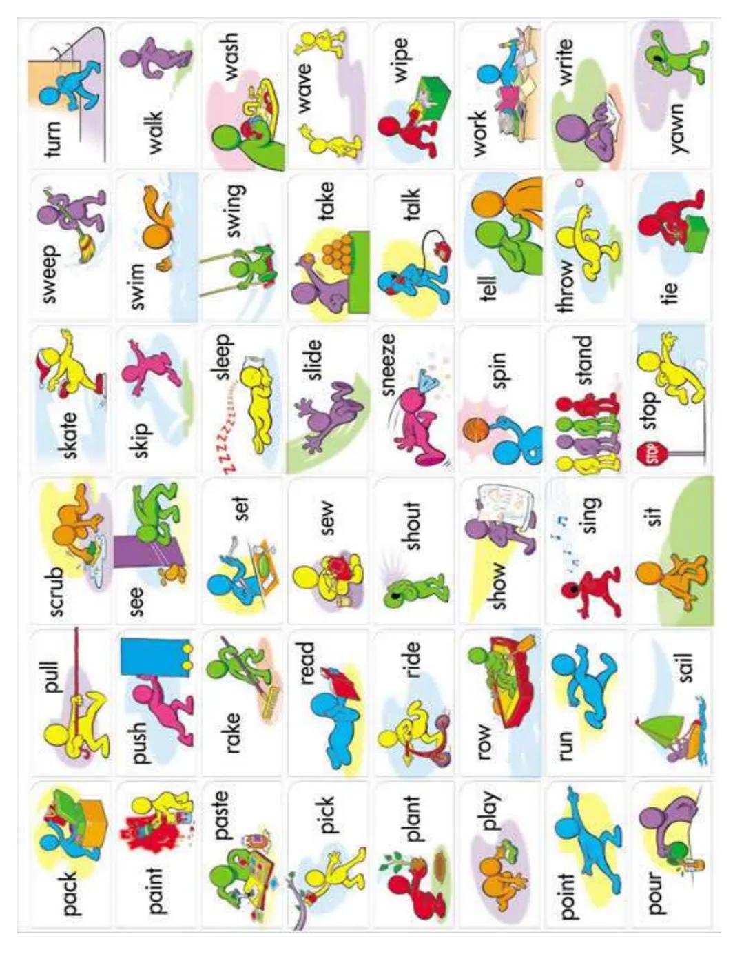 ask
catch cook
drive
hit
lift
۵۰۰
bake
clap
cry
eat
hop
lock
bite
clean
float
cut
juggle
look
dance
climb
fly jump
marc