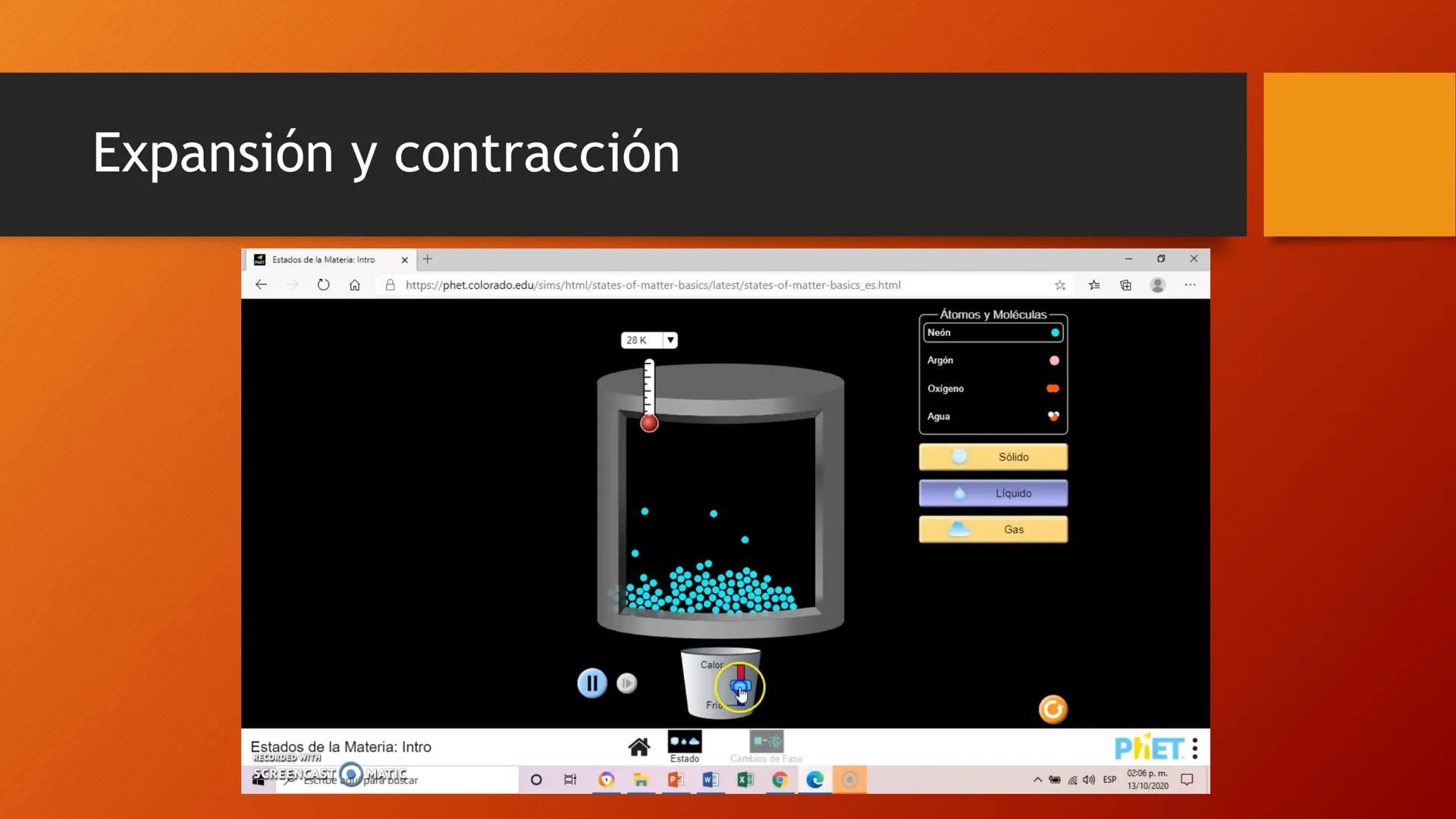 Aprendizajes
esperados:
Interpreta el calor como una forma de transferencia de energía y
distingue los conceptos de calor, temperatura y ene
