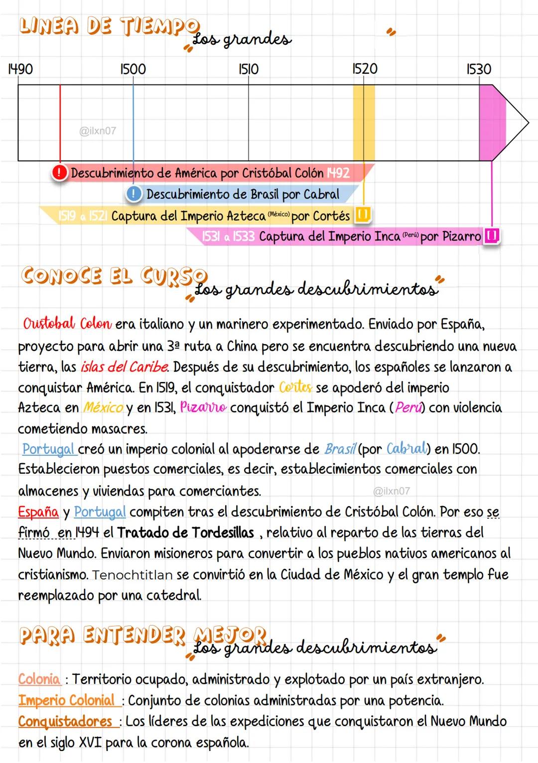 # Mistoria
Los grandes descubrimientos
MAPS
Los grandes descubrimientos
Cortes
1519-1521
Tenochtitlan
(Imperio Azteca)
Pizarro
1531-153