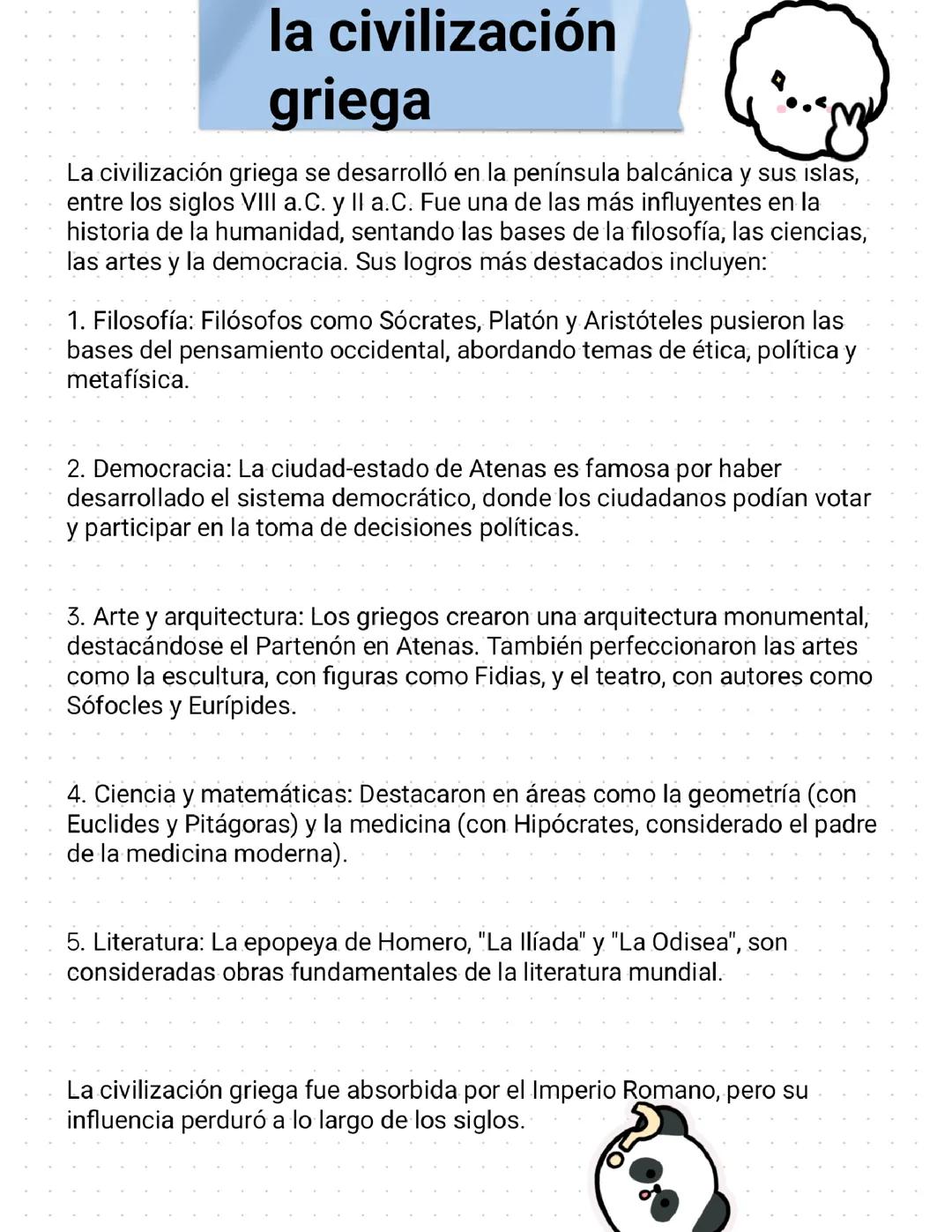 La civilización griega