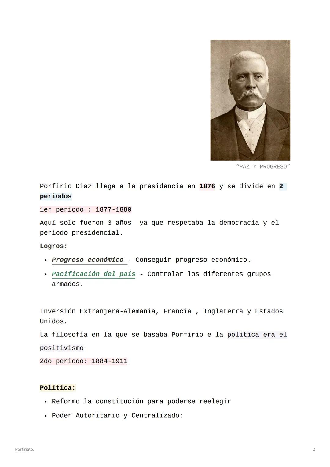 Porfiriato.
Porfiriato.
1911 después de la
El porfiriato duro 25 años desde 1876
muerte del emperador Maximiliano de Habsburgo.
La restaur