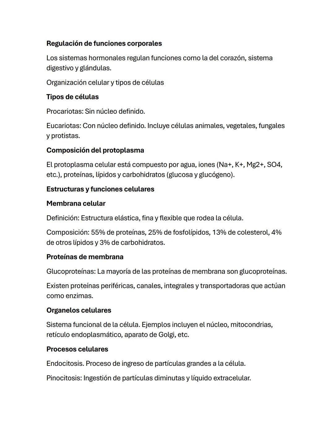 Temario de Fisiología
Unidad 1: La Célula
Introducción a la célula
La célula es la unidad viva básica de un organismo.
Cada tipo de célula r